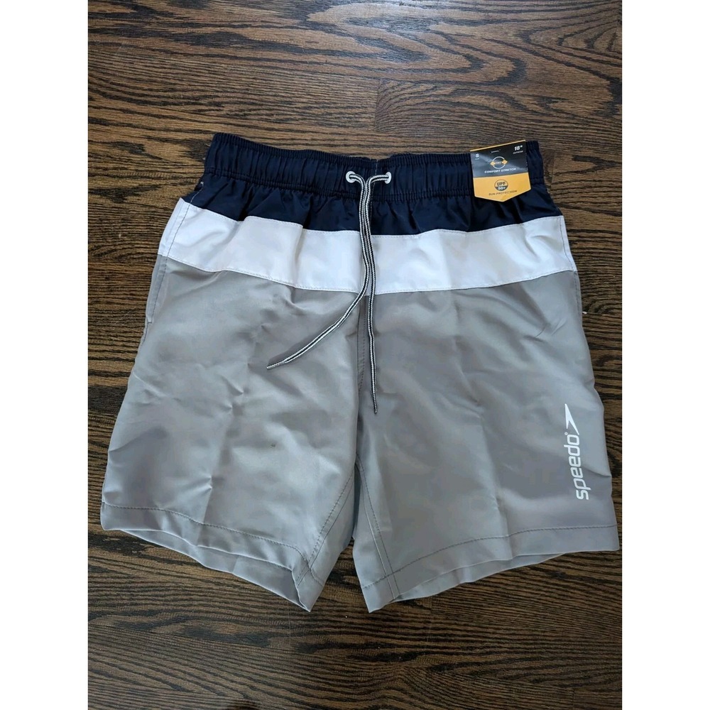 New Nwt Speedo Men's Swim Shorts Trunks Bottoms Swimsuit UPF 50+ Size S Small